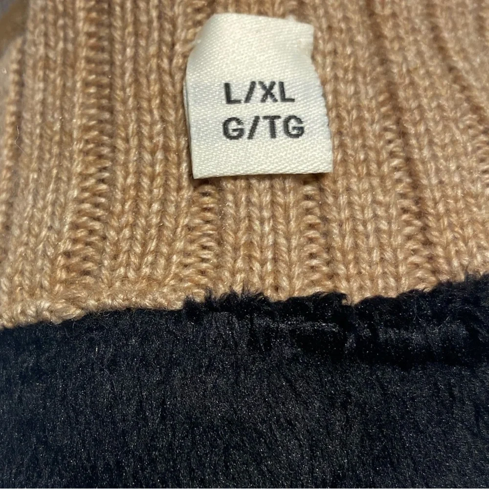 UGG Camel Knit Wool Blend Gloves NWT